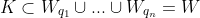 K\subset{W_{q_1}\cup...\cup{W_{q_n}}=W